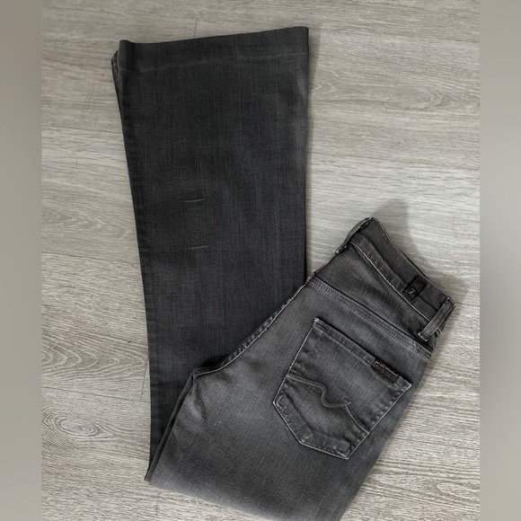 Y2k Girl POP 7 for Mankind Wide Leg  Denim Jeans⬇️ - Picture 1 of 12